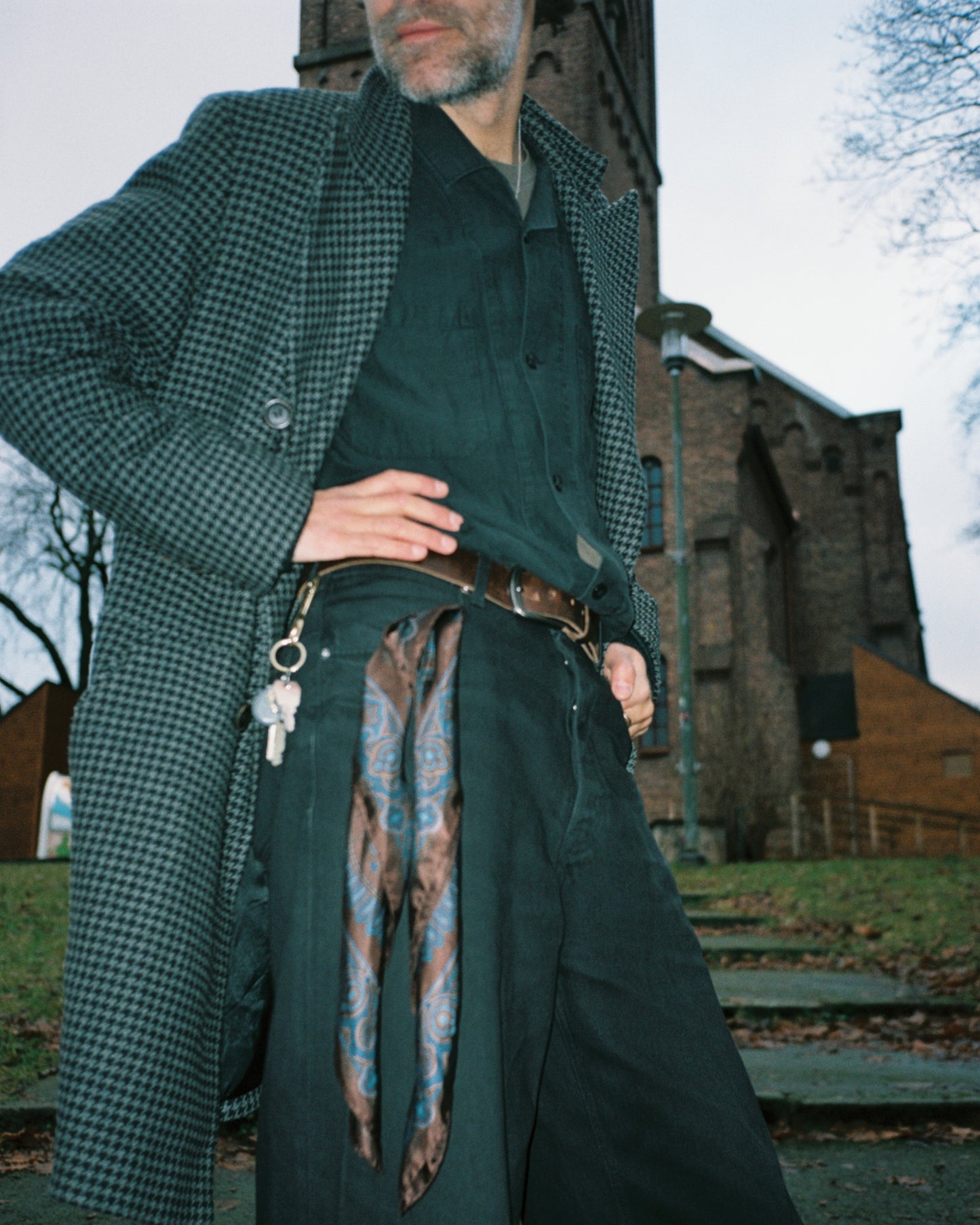 Gabriella - silkeskjerf 65x65cm