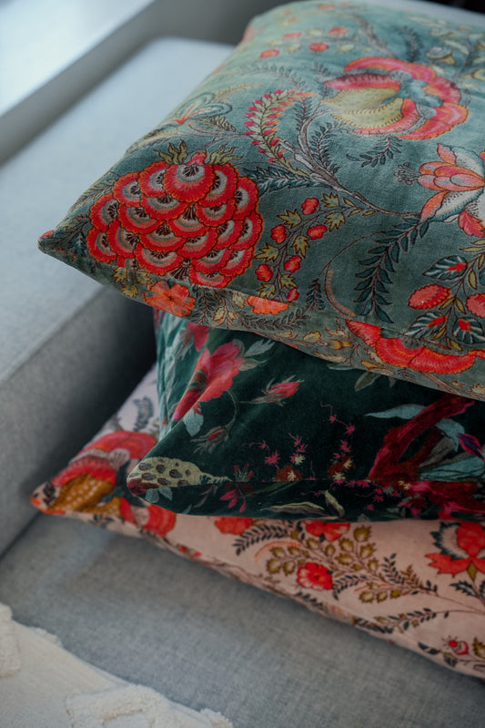 Velour lys grønn