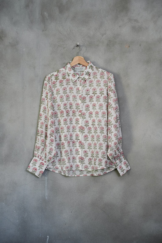 Elvira shirt - duse blomster