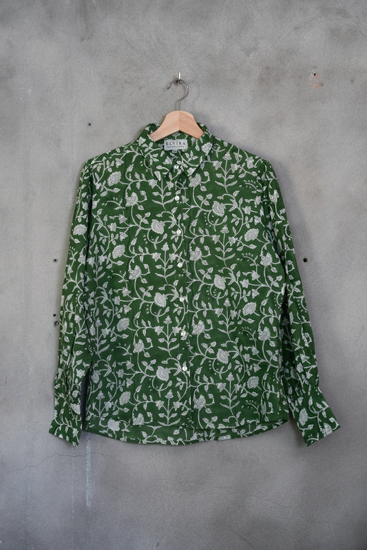 Elvira shirt - dyp grønn